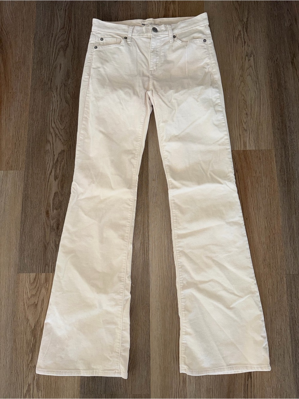 GAP Cream Boot-Cut Jeans